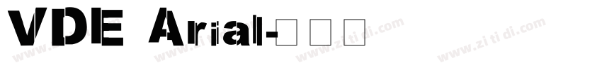 VDE Arial字体转换